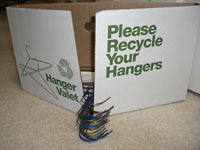 Are you Recycling your hangers from dry cleaning?